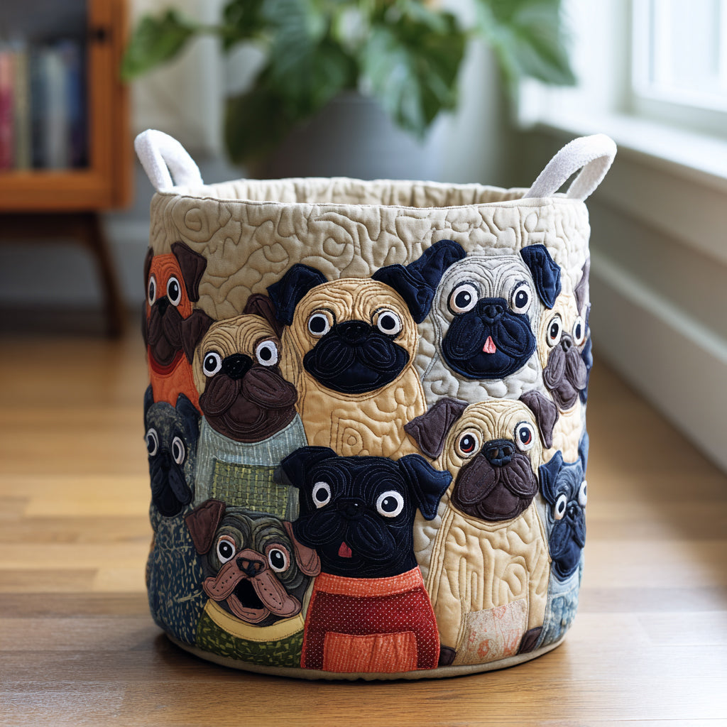 Pug Spirit Laundry Basket Laundry Gifts, Housewarming Gift Ideas, Mother's Day Gifts