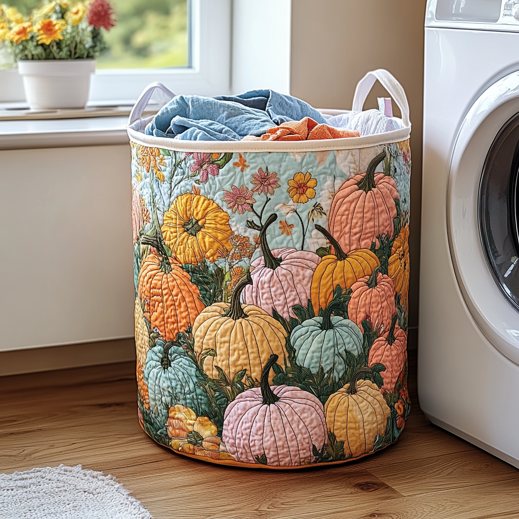 Pumpkin Field Laundry Basket Laundry Gifts, Housewarming Gift Ideas, Mother's Day Gifts