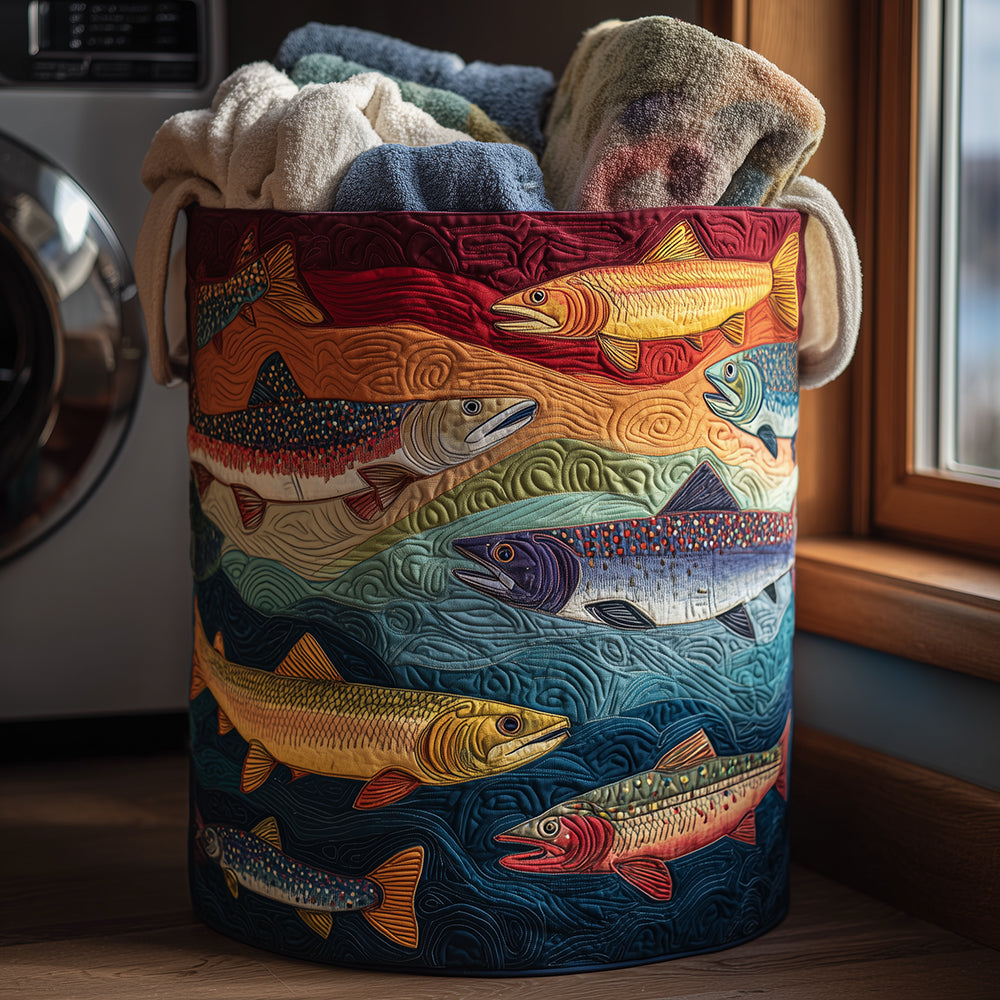 Quirky Trout Laundry Basket Laundry Gifts, Housewarming Gift Ideas, Mother's Day Gifts