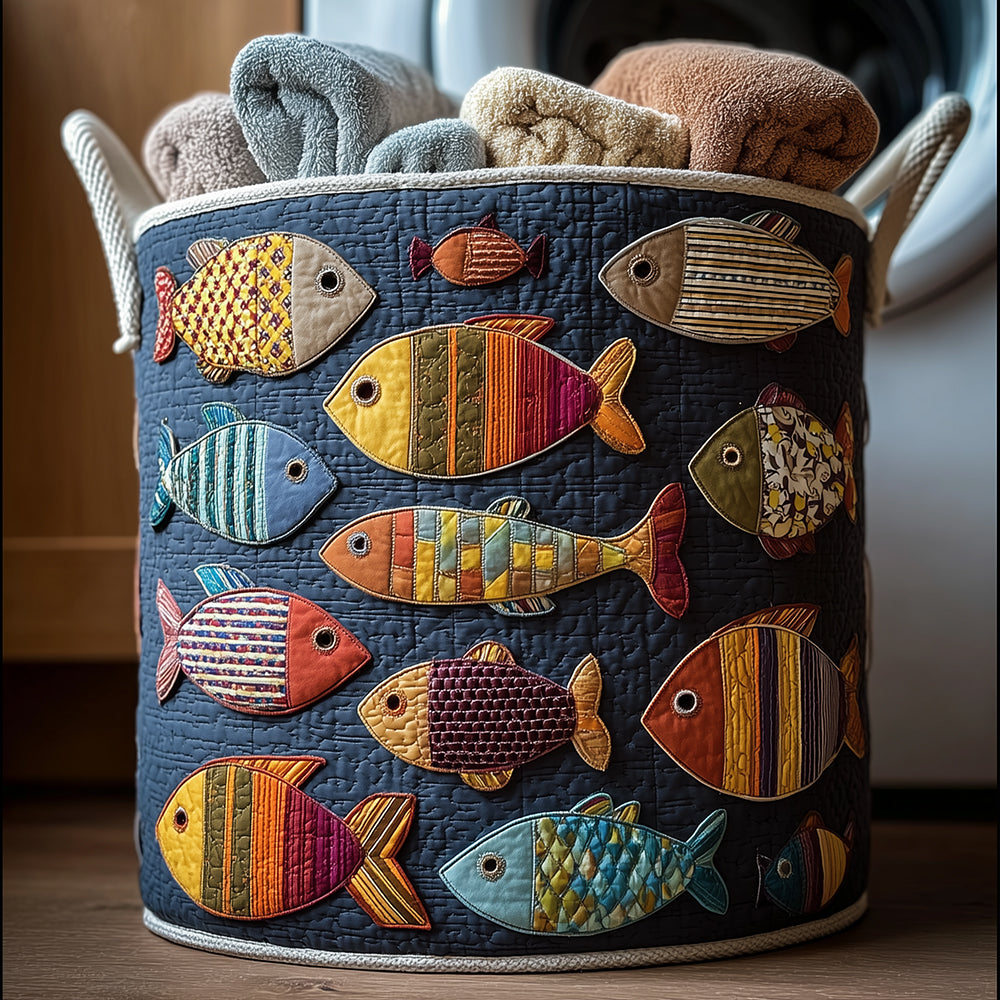 Rainbow Fish Laundry Basket Laundry Gifts, Housewarming Gift Ideas, Mother's Day Gifts