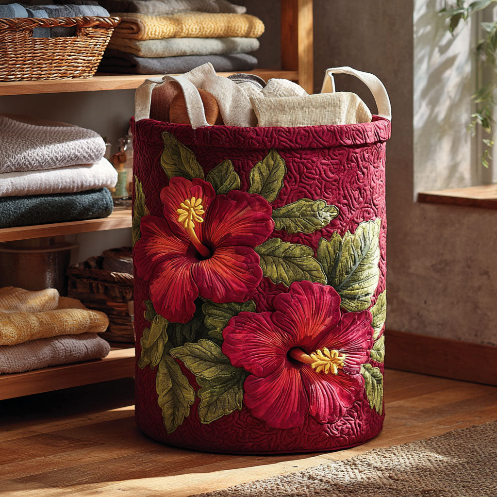 Red Bloom Laundry Basket Laundry Gifts, Housewarming Gift Ideas, Mother's Day Gifts