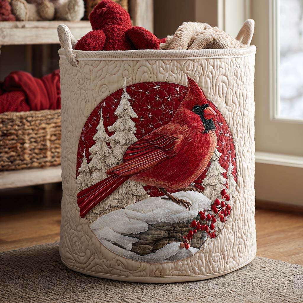 Red Cardinal Laundry Basket Laundry Gifts, Housewarming Gift Ideas, Mother's Day Gifts