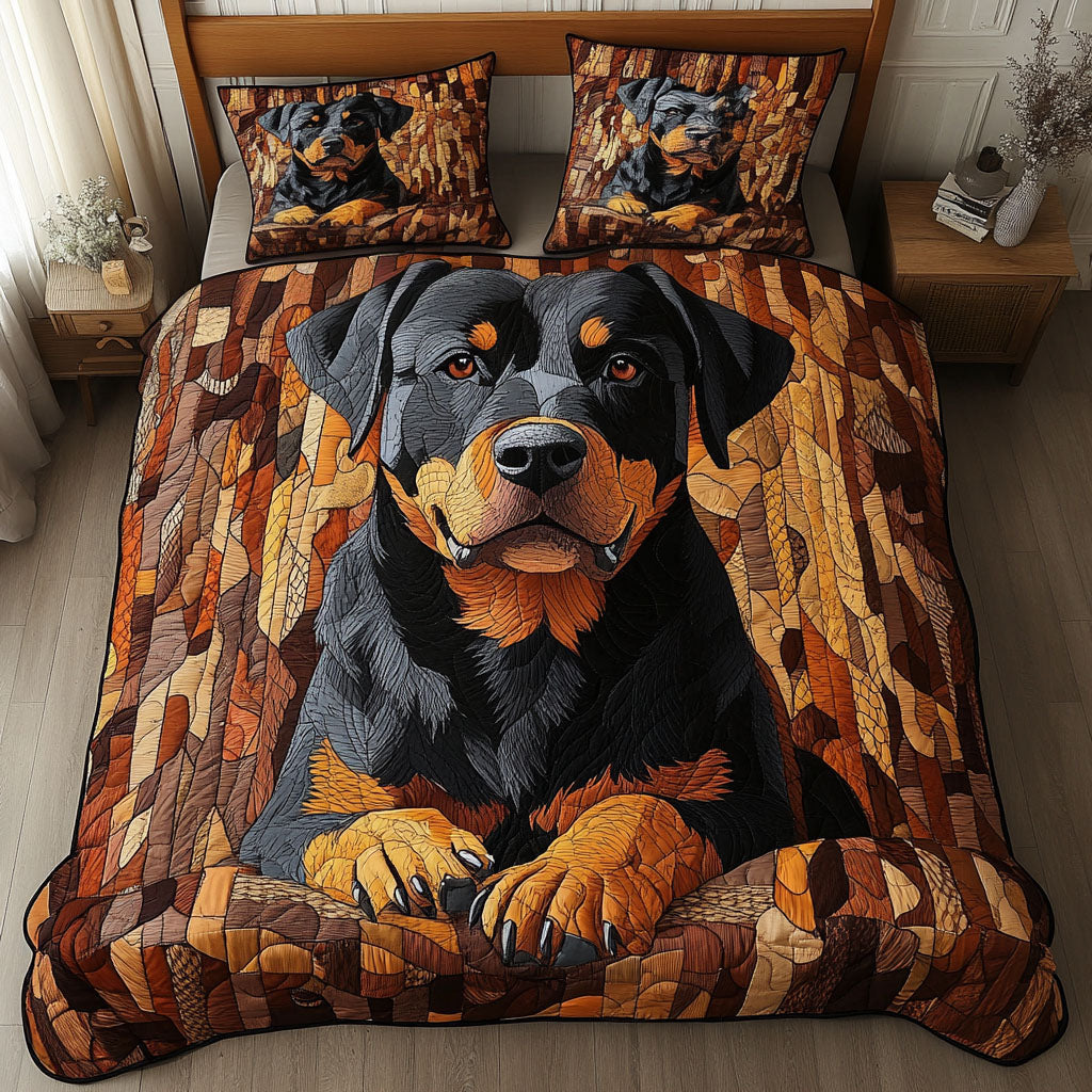 Rustic Alpha 3-Piece Quilted Bedding Set Quilted Bedspread New Home Gift