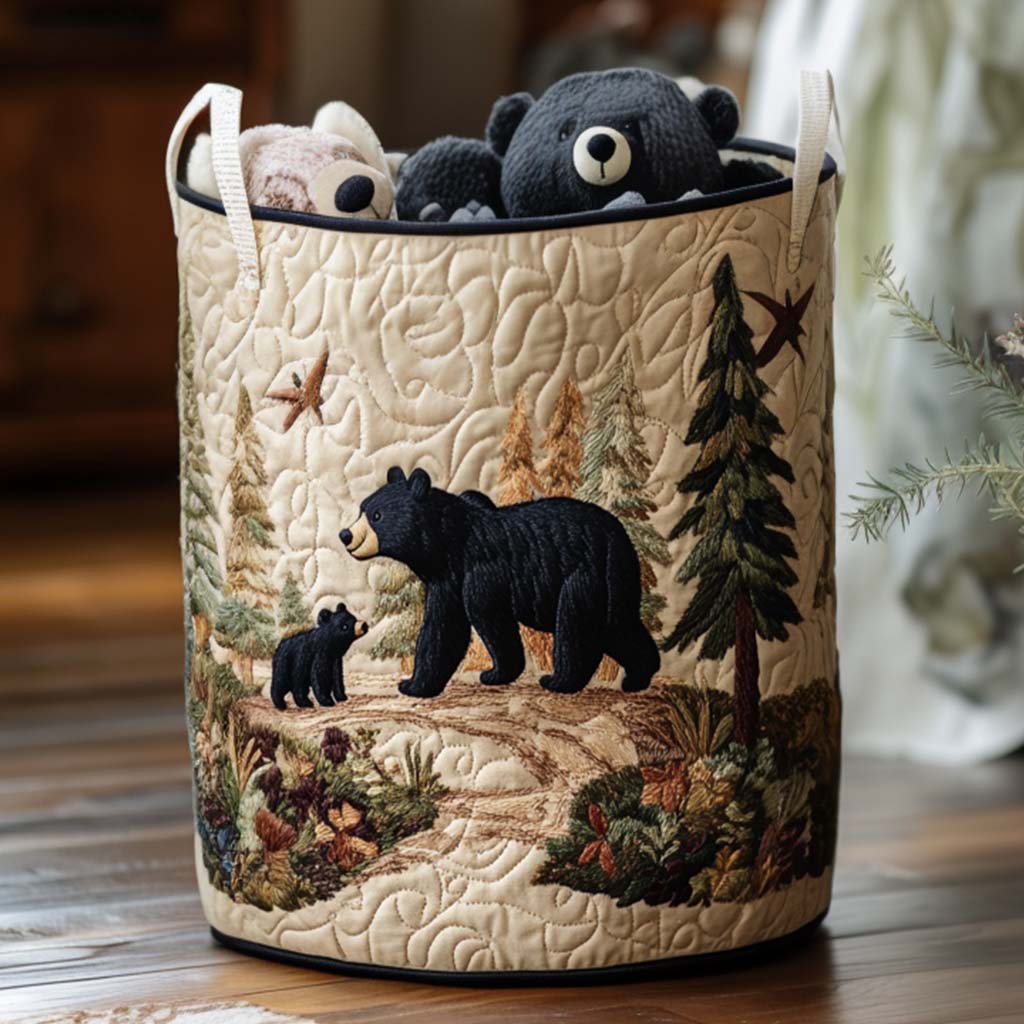 Rustic Bear Vibe Laundry Basket Laundry Gifts, Housewarming Gift Ideas, Mother's Day Gifts