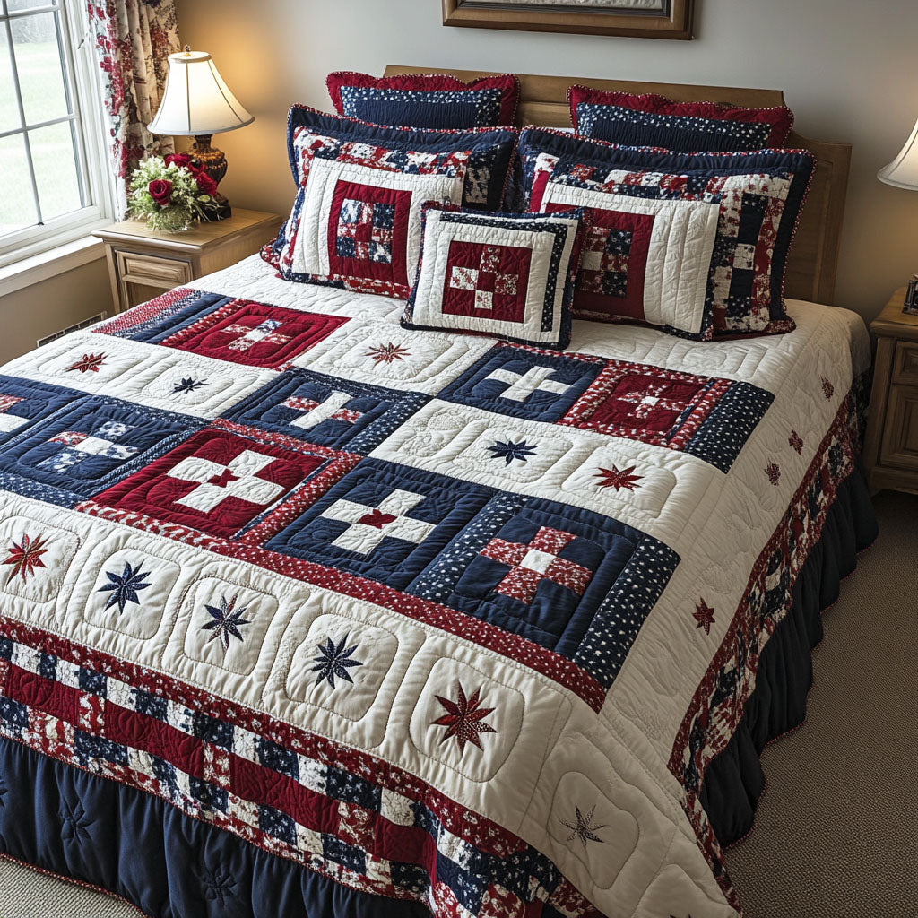 Rustic Glory Quilted Bedding Set Bedspread Set Thanksgiving Gift
