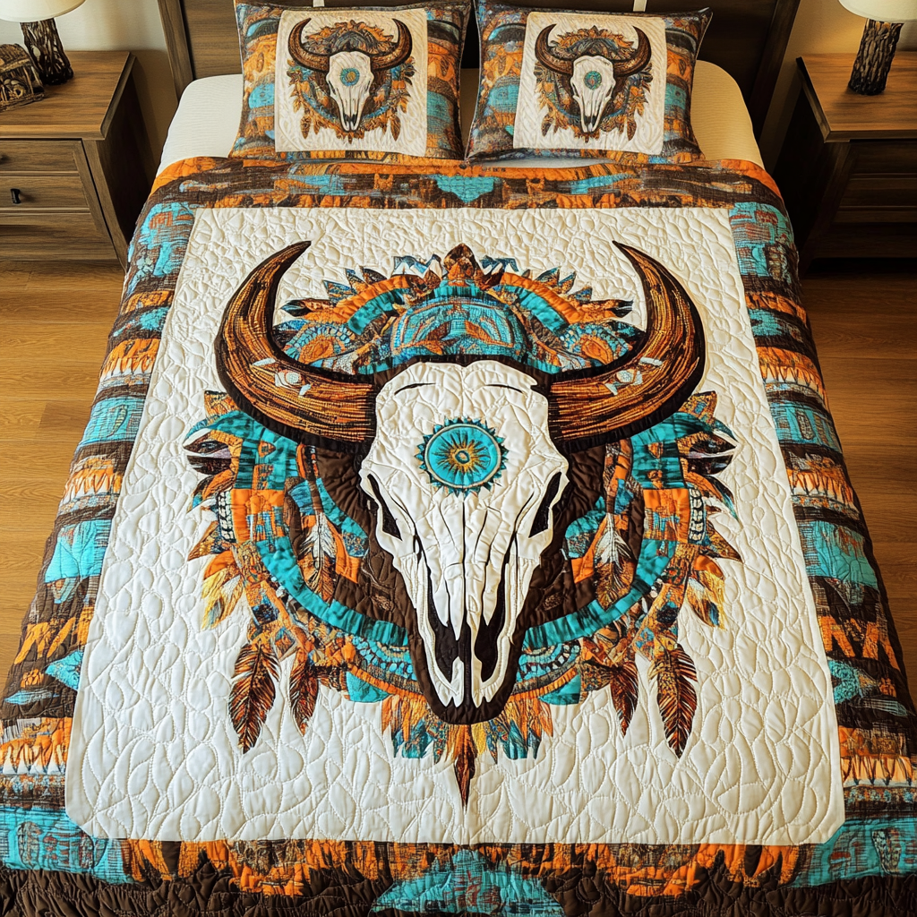 Rustic Soul 3-Piece Quilted Bedding Set Fall Quilt Sets Housewarming Gift