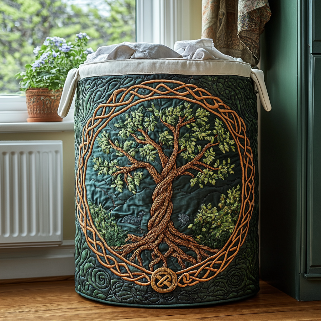 Sacred Tree Laundry Basket Laundry Gifts, Housewarming Gift Ideas, Mother's Day Gifts