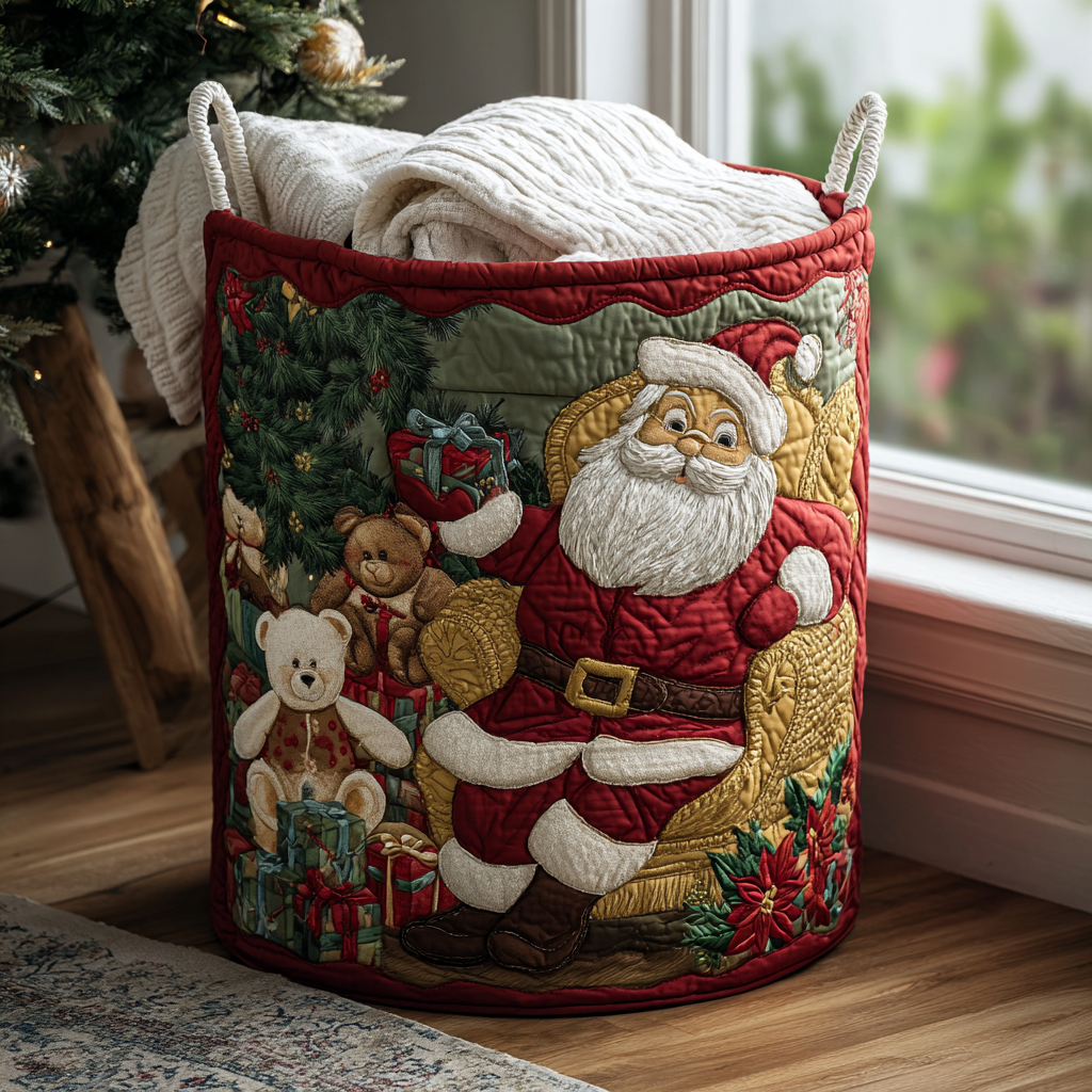 Santa Cheer Laundry Basket Laundry Gifts, Housewarming Gift Ideas, Mother's Day Gifts