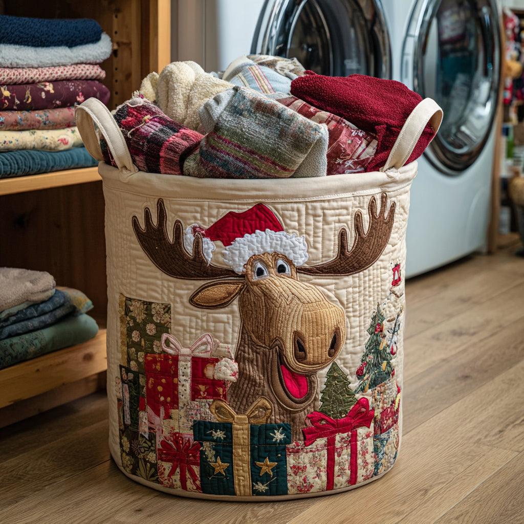 Santa Moose Laundry Basket Laundry Gifts, Housewarming Gift Ideas, Mother's Day Gifts