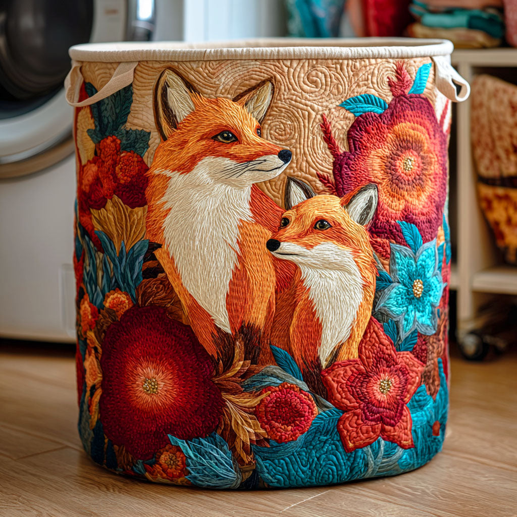 Scarlet Bloom Fox Laundry Basket Laundry Gifts, Housewarming Gift Ideas, Mother's Day Gifts