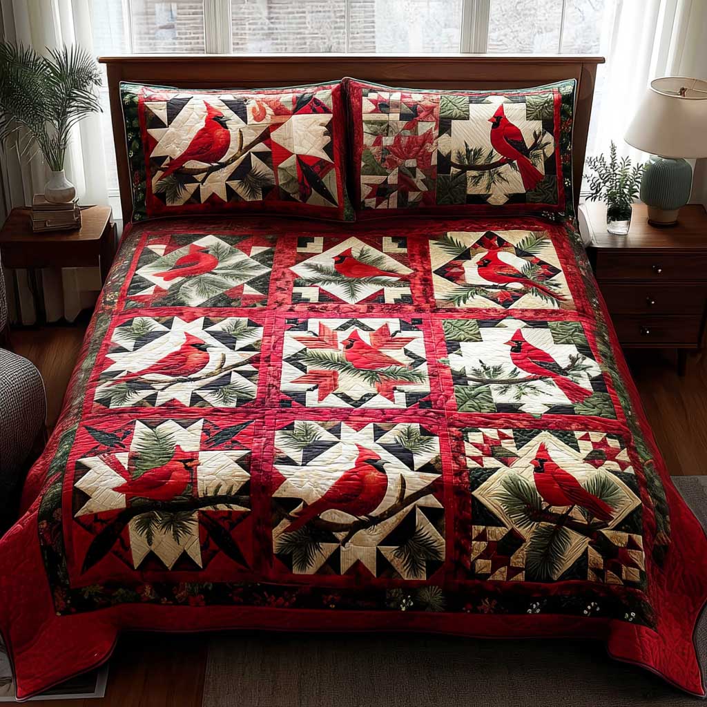 Scarlet Nest Serenity 3-Piece Quilted Bedding Set Lightweight Quilt Set Mothers Day Gift