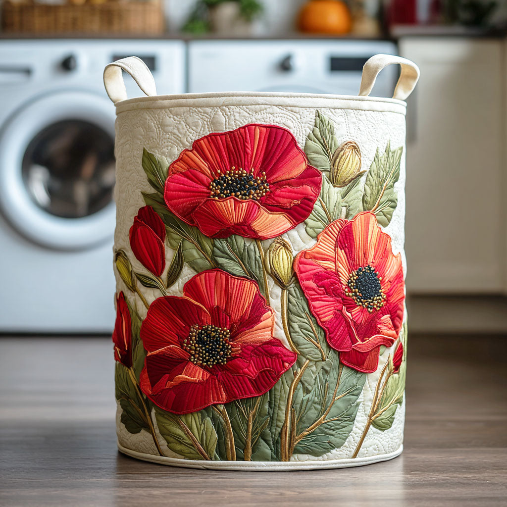 Scarlet Poppy Dream Laundry Basket Laundry Gifts, Housewarming Gift Ideas, Mother's Day Gifts