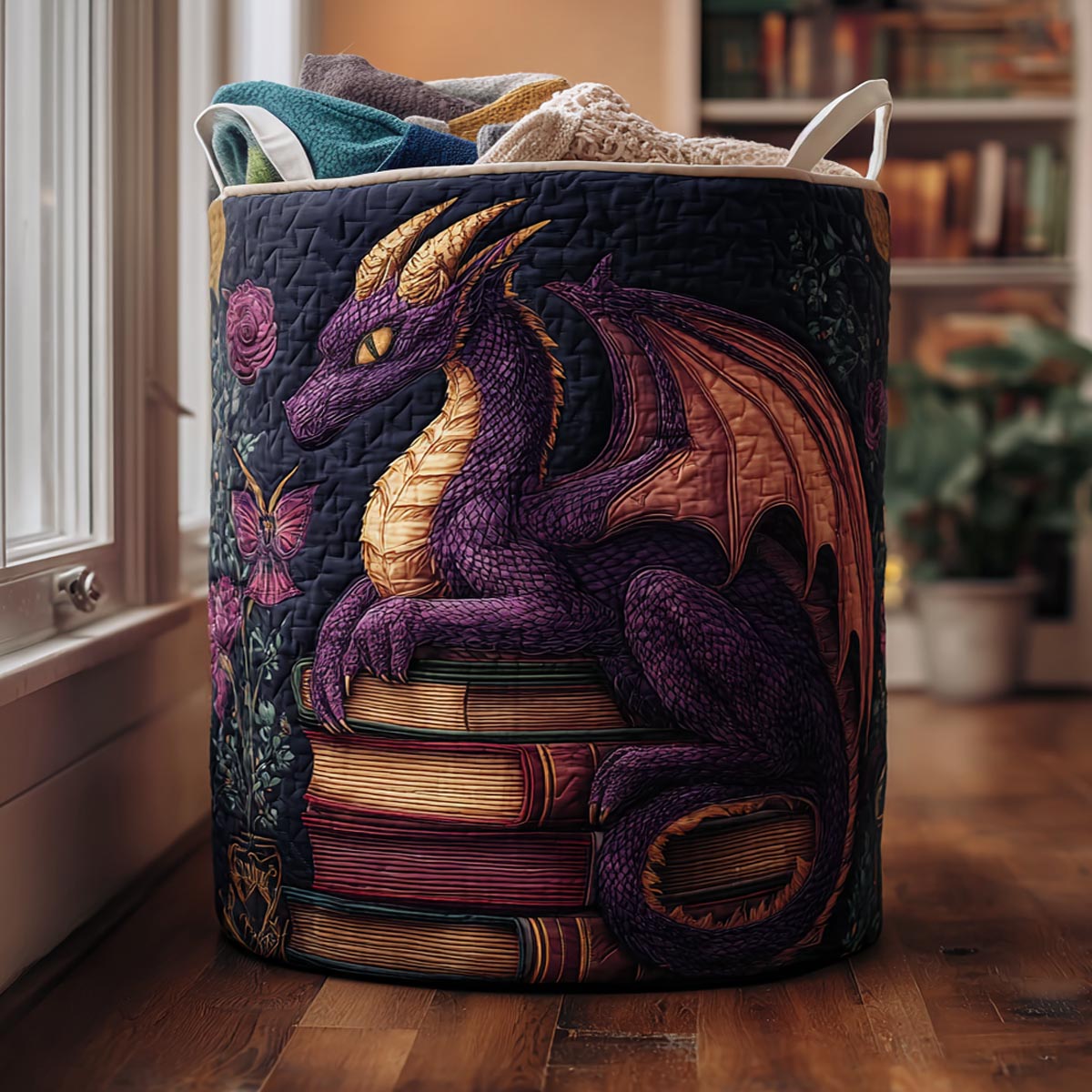 Shadow Dragon Laundry Basket Laundry Gifts, Housewarming Gift Ideas, Mother's Day Gifts