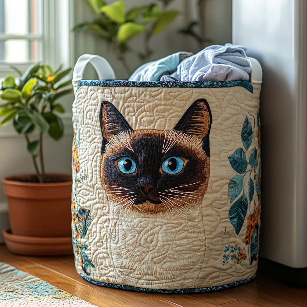 Siamese Cat Joy Laundry Basket Laundry Gifts, Housewarming Gift Ideas, Mother's Day Gifts