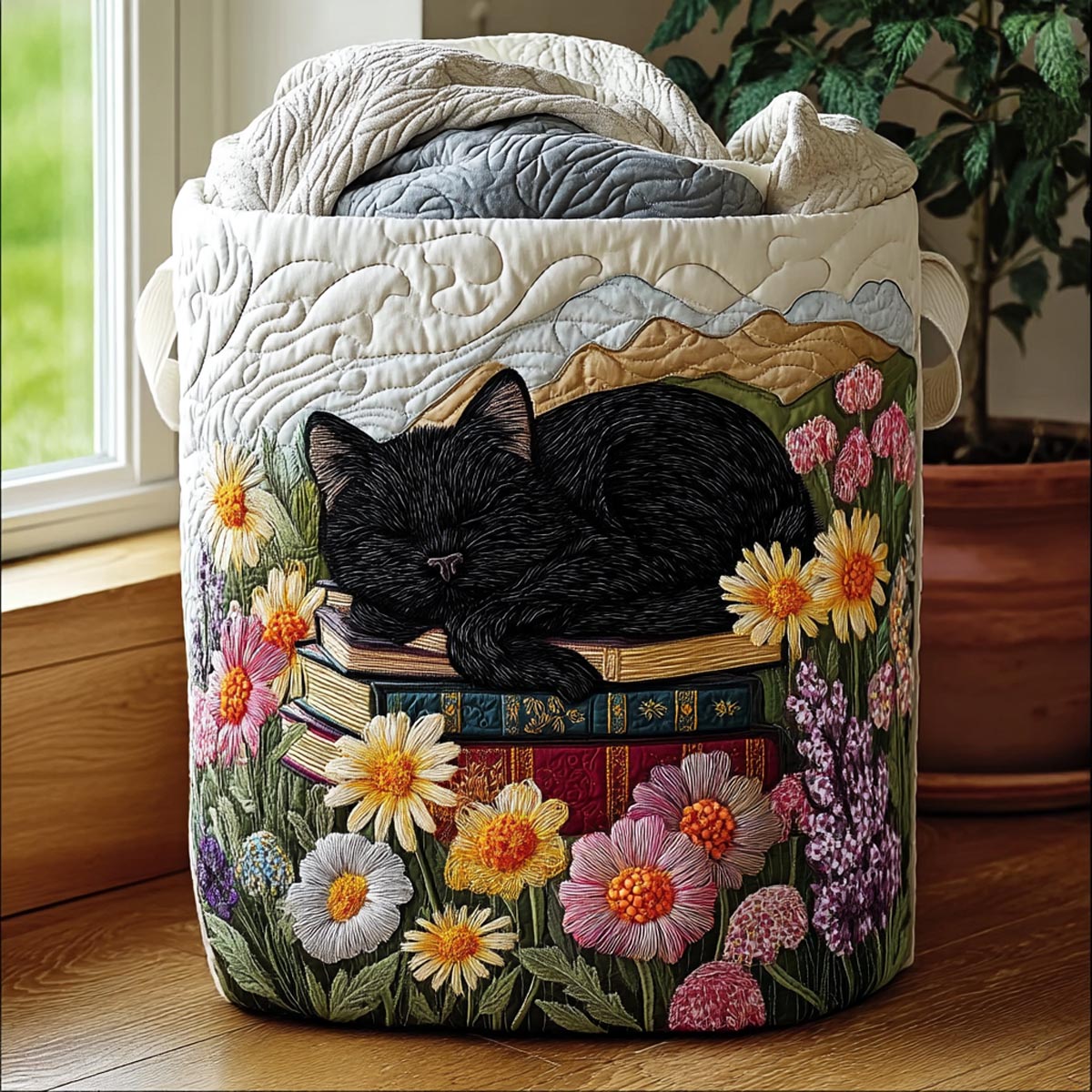 Silent Paws Laundry Basket Laundry Gifts, Housewarming Gift Ideas, Mother's Day Gifts