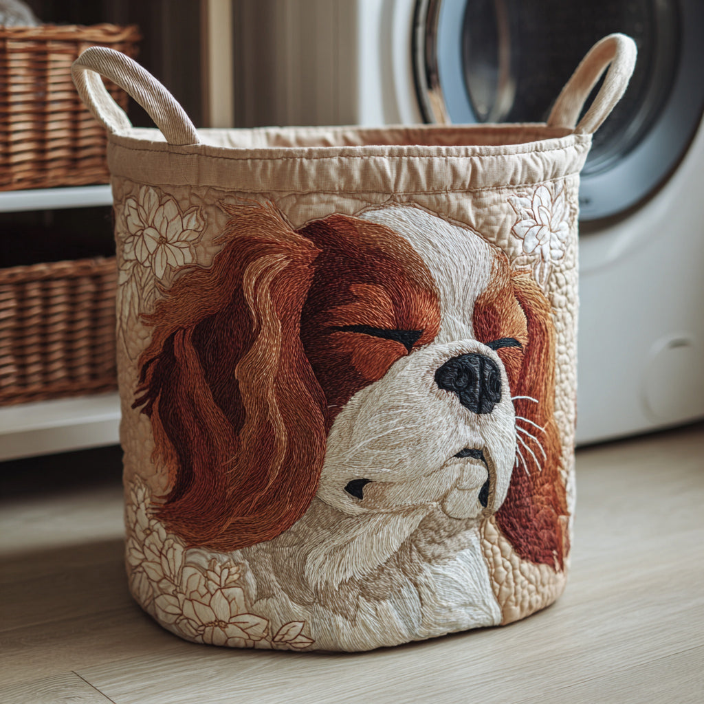 Sleepy King Charles Laundry Basket Laundry Gifts, Housewarming Gift Ideas, Mother's Day Gifts