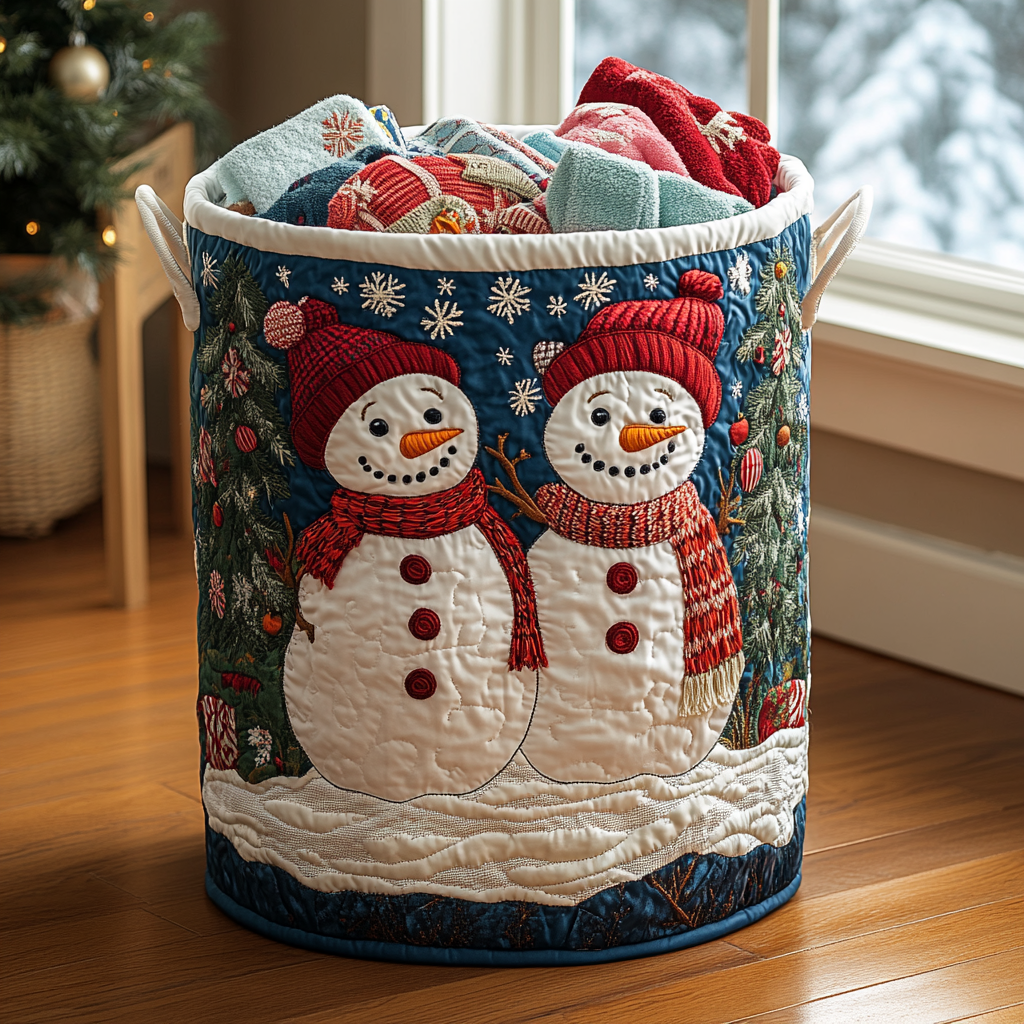 Snowman Wonder Laundry Basket Laundry Gifts, Housewarming Gift Ideas, Mother's Day Gifts