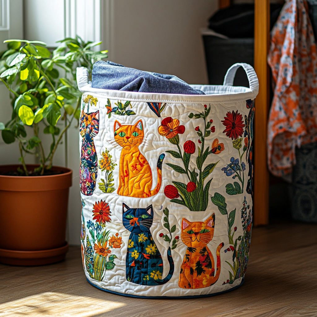 Snuggle Cats Laundry Basket Laundry Gifts, Housewarming Gift Ideas, Mother's Day Gifts