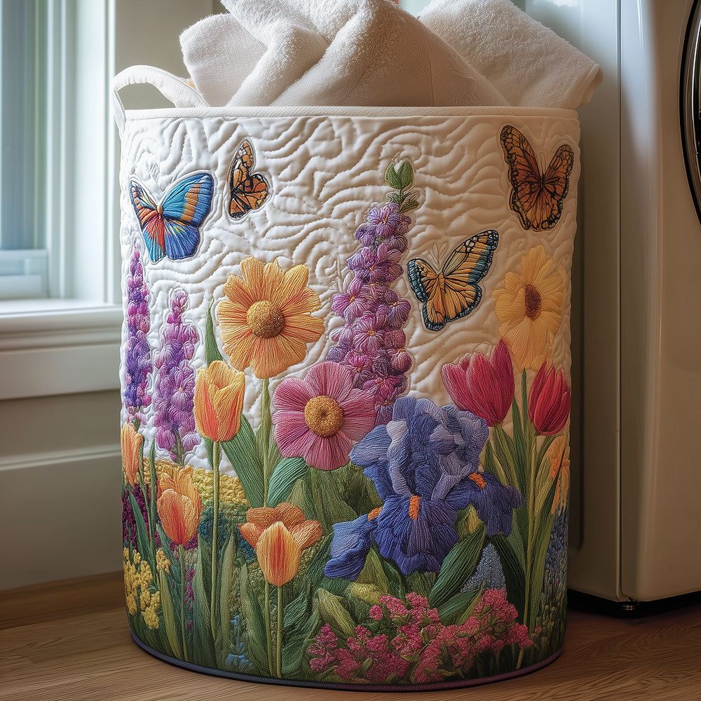 Spring Bloom Laundry Basket Laundry Gifts, Housewarming Gift Ideas, Mother's Day Gifts