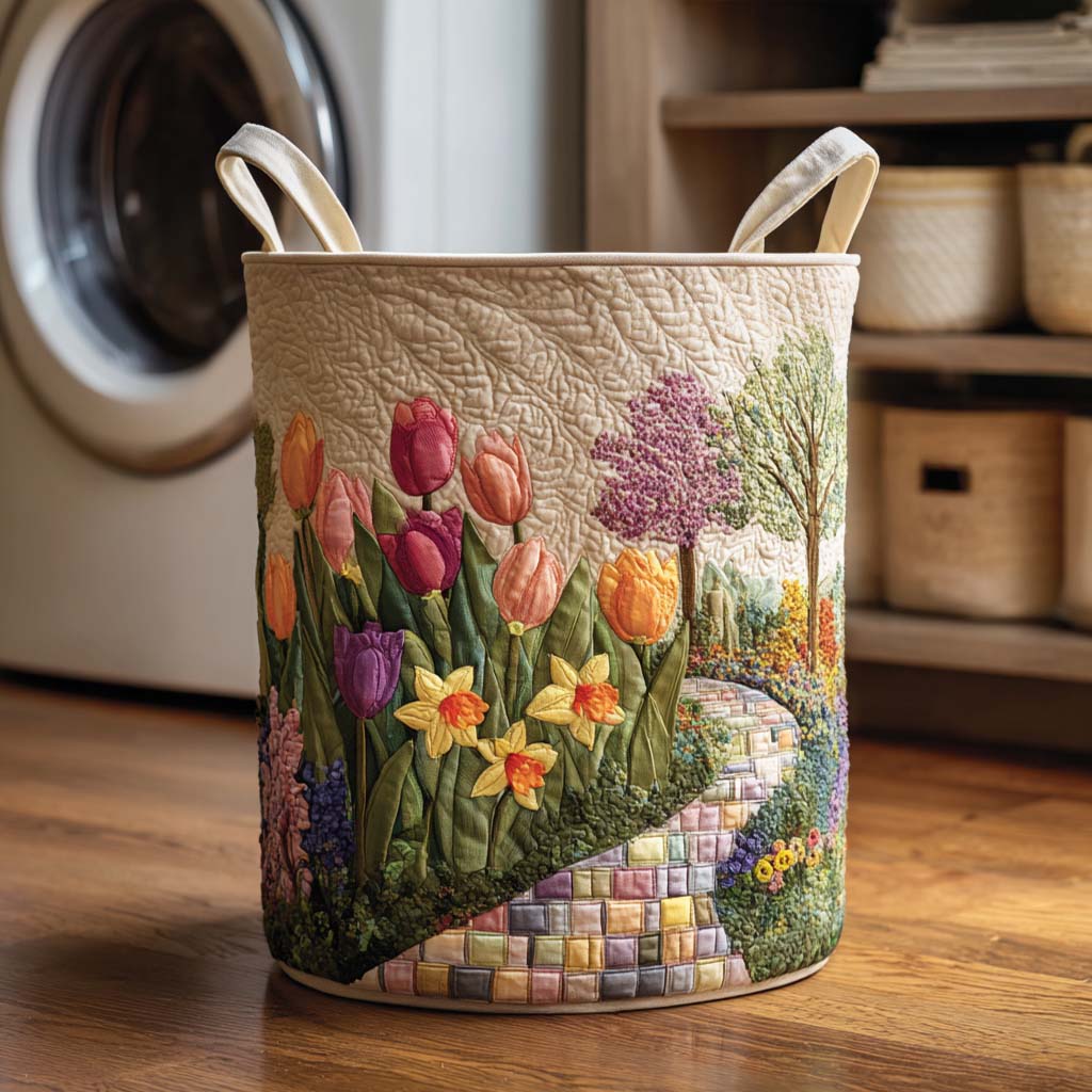 Spring Meadow Laundry Basket Laundry Gifts, Housewarming Gift Ideas, Mother's Day Gifts