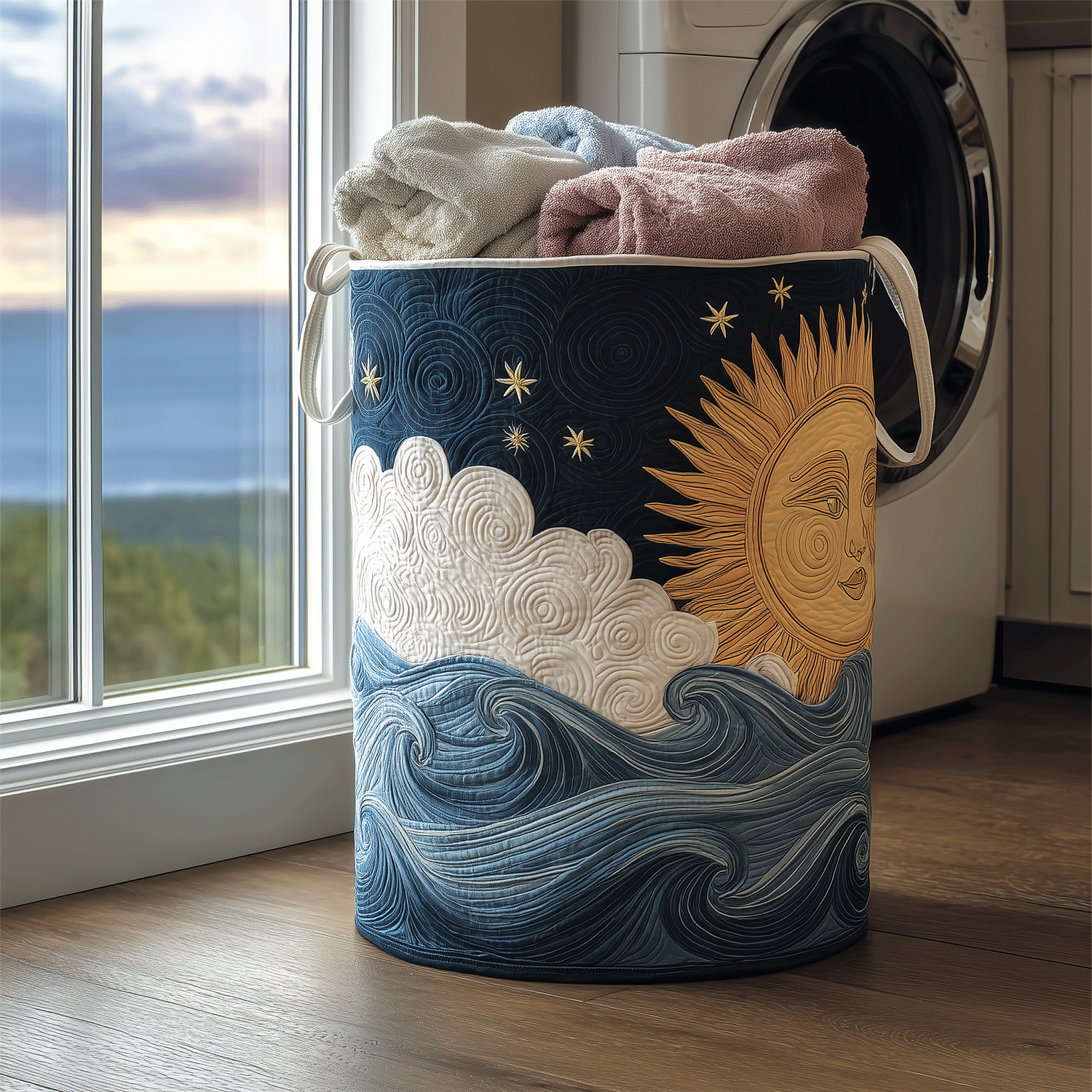 Starry Night Laundry Basket Laundry Gifts, Housewarming Gift Ideas, Mother's Day Gifts