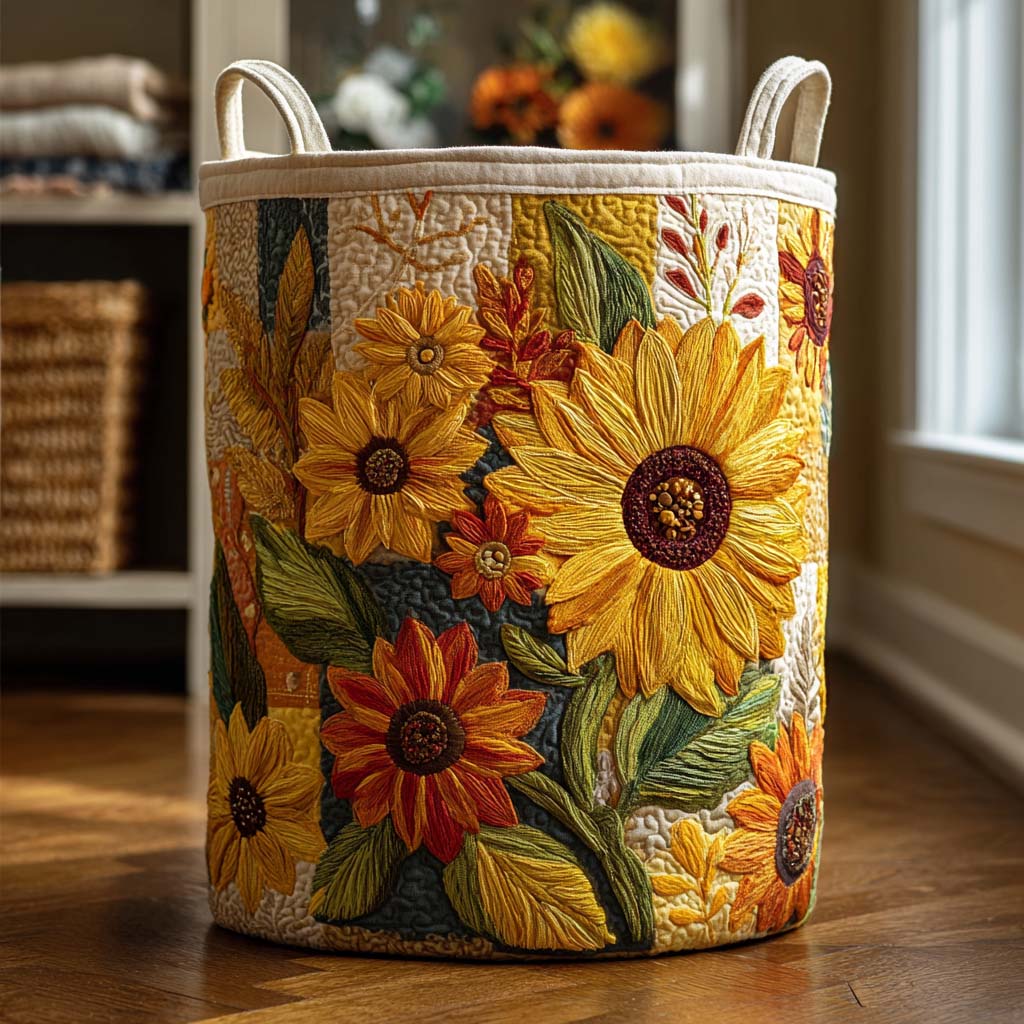 Sunflower Dream Laundry Basket Laundry Gifts, Housewarming Gift Ideas, Mother's Day Gifts