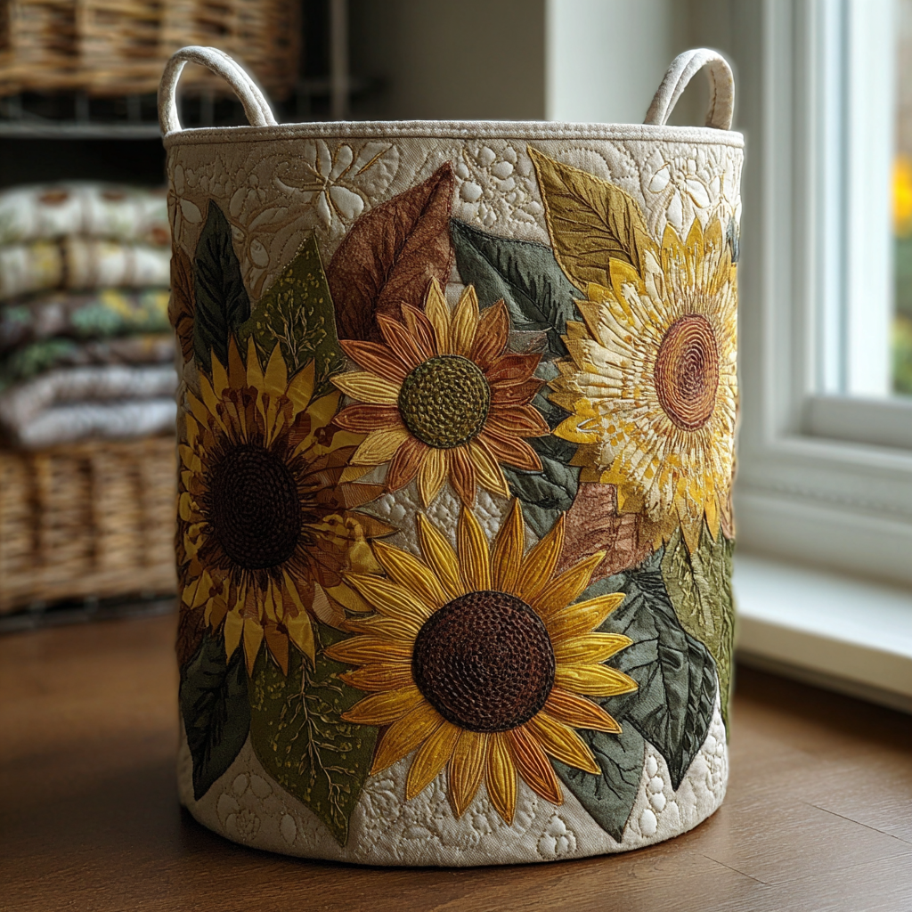 Sunflower Glow Laundry Basket Laundry Gifts, Housewarming Gift Ideas, Mother's Day Gifts