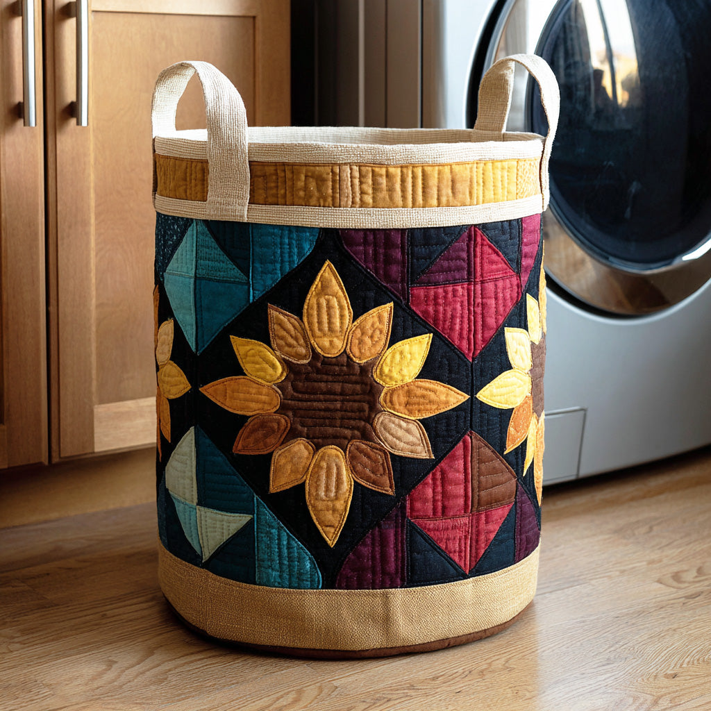 Sunlit Petals Laundry Basket Laundry Gifts, Housewarming Gift Ideas, Mother's Day Gifts
