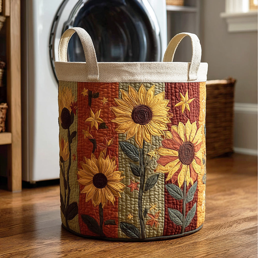 Sunny Blooms Laundry Basket Laundry Gifts, Housewarming Gift Ideas, Mother's Day Gifts