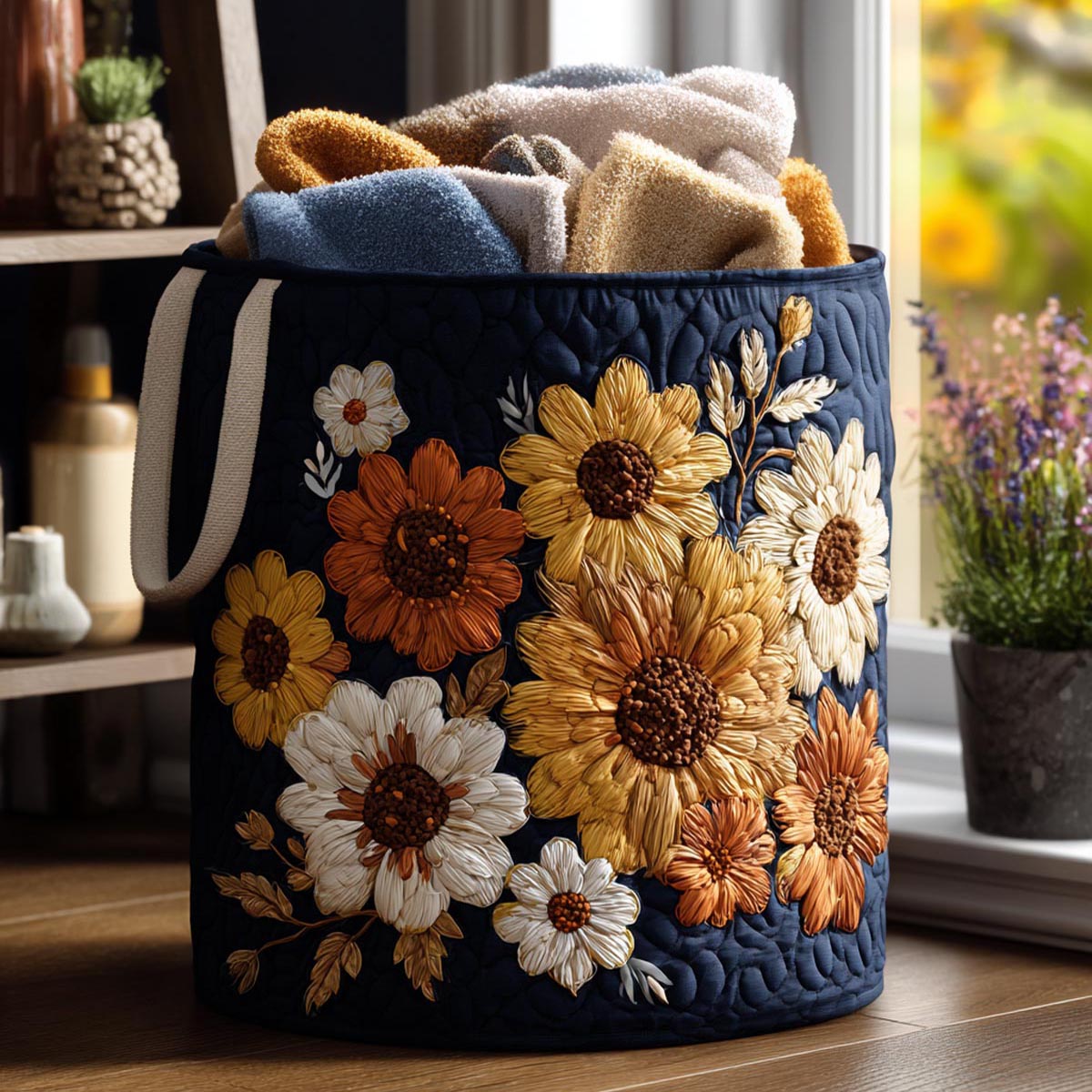 Sunny Harvest Laundry Basket Laundry Gifts, Housewarming Gift Ideas, Mother's Day Gifts