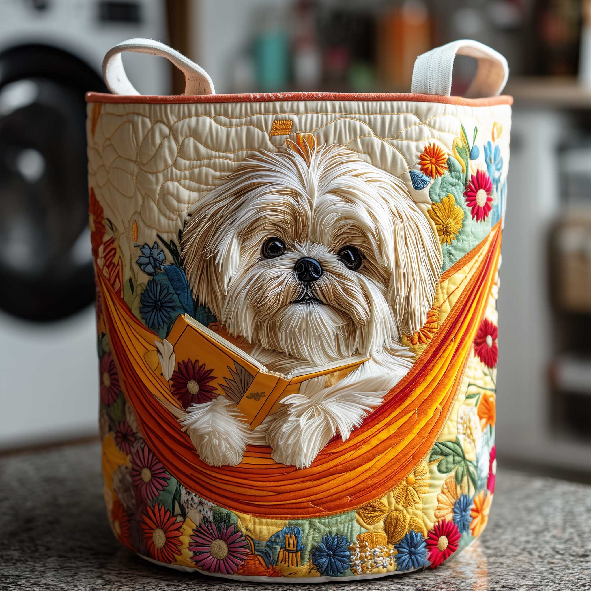 Sunny Paws Laundry Basket Laundry Gifts, Housewarming Gift Ideas, Mother's Day Gifts