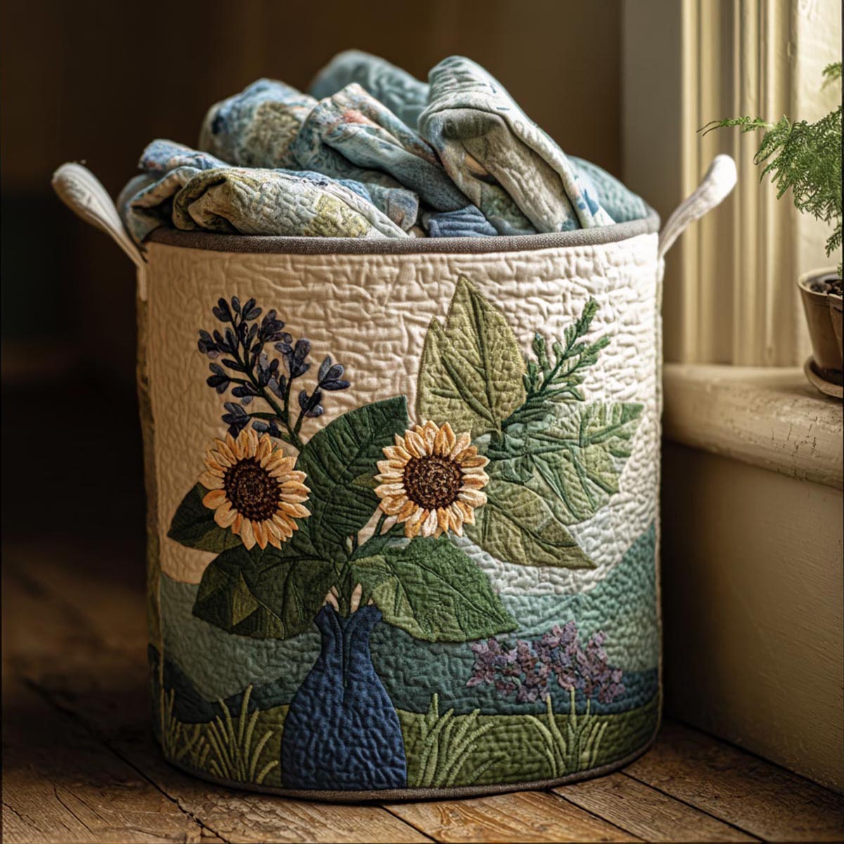 Sunrise Bloom Laundry Basket Laundry Gifts, Housewarming Gift Ideas, Mother's Day Gifts