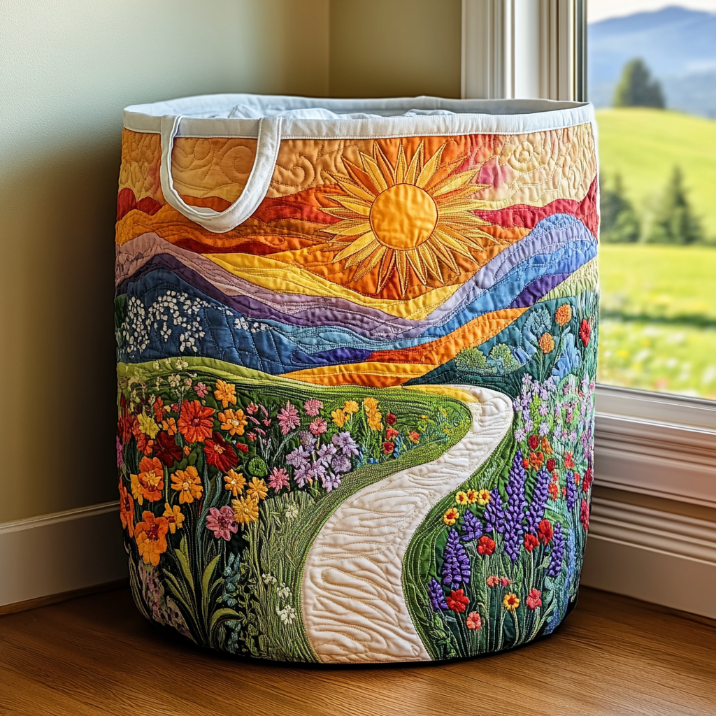 Sunrise Path Laundry Basket Laundry Gifts, Housewarming Gift Ideas, Mother's Day Gifts