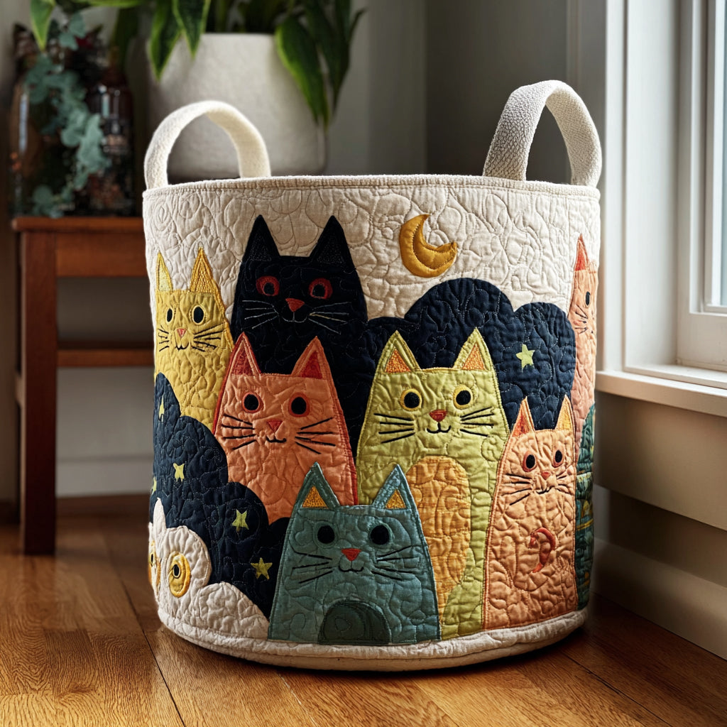 Sunset Cats Laundry Basket Laundry Gifts, Housewarming Gift Ideas, Mother's Day Gifts