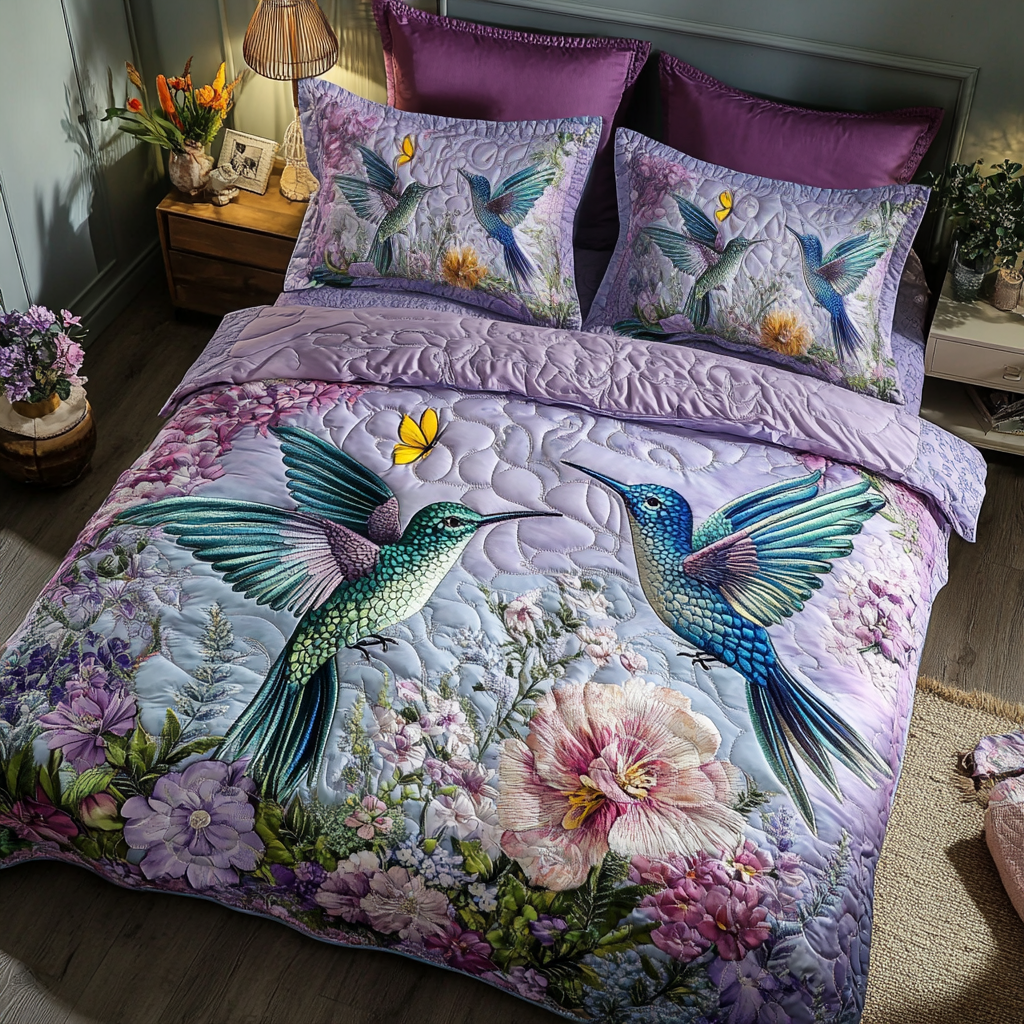 Sweet Nectar 3-Piece Quilted Bedding Set Fall Quilt Sets Thanksgiving Gift