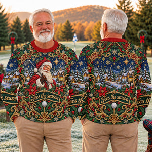 Tees The Season Santa Ugly Christmas Sweater - view 4