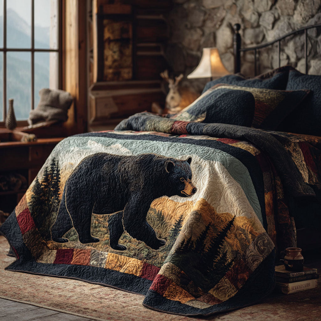 Timberland Shadows 3-Piece Quilted Bedding Set Quilted Bedspread Housewarming Gift
