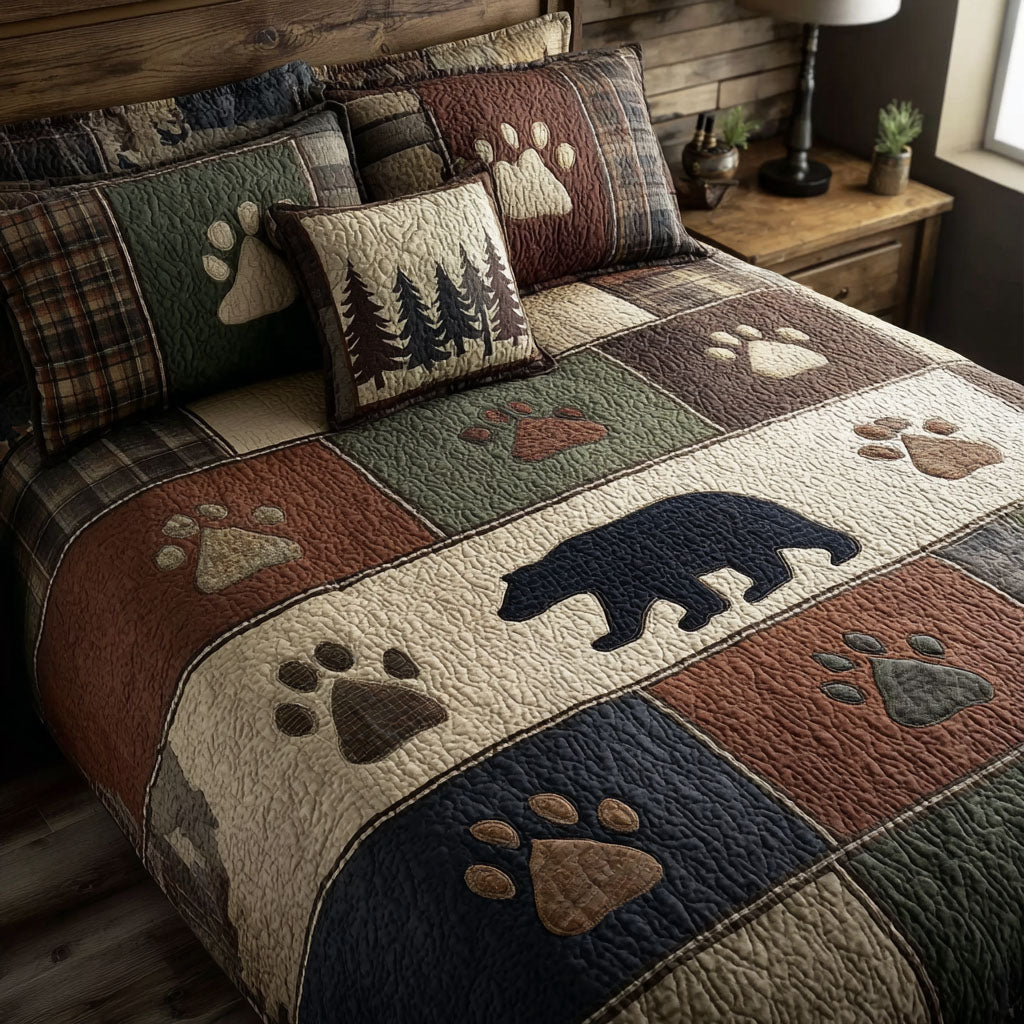 Timberline Passage 3-Piece Quilted Bedding Set Bedspread Set Housewarming Gift