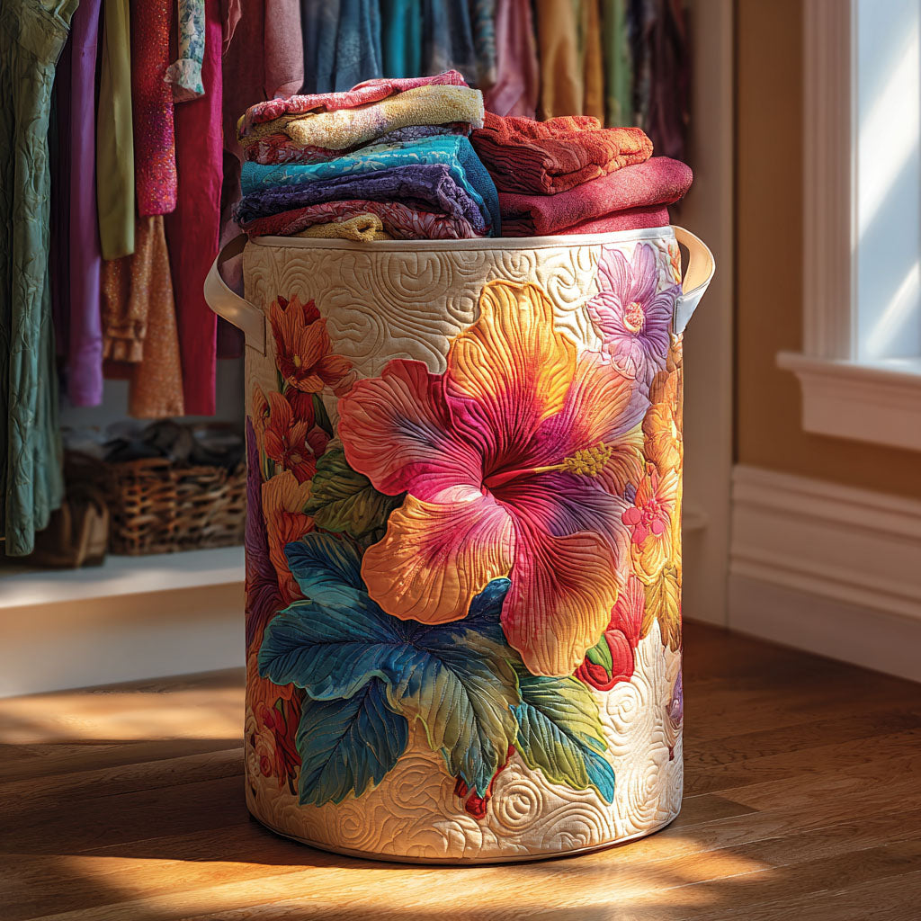 Tropical Bloom Laundry Basket Laundry Gifts, Housewarming Gift Ideas, Mother's Day Gifts