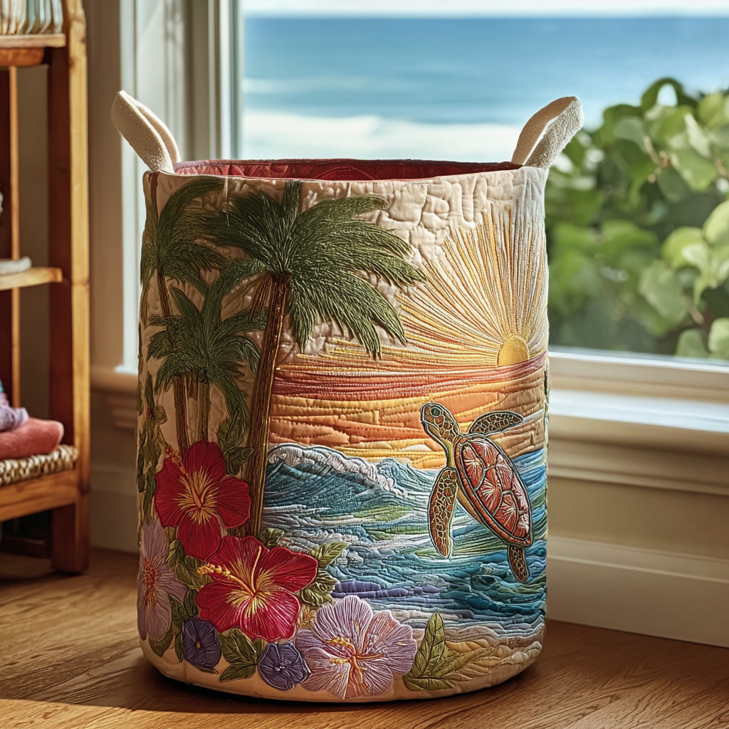 Tropical Swim Laundry Basket Laundry Gifts, Housewarming Gift Ideas, Mother's Day Gifts