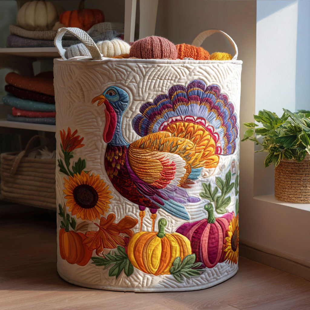 Turkey Trot Delight Laundry Basket Laundry Gifts, Housewarming Gift Ideas, Mother's Day Gifts