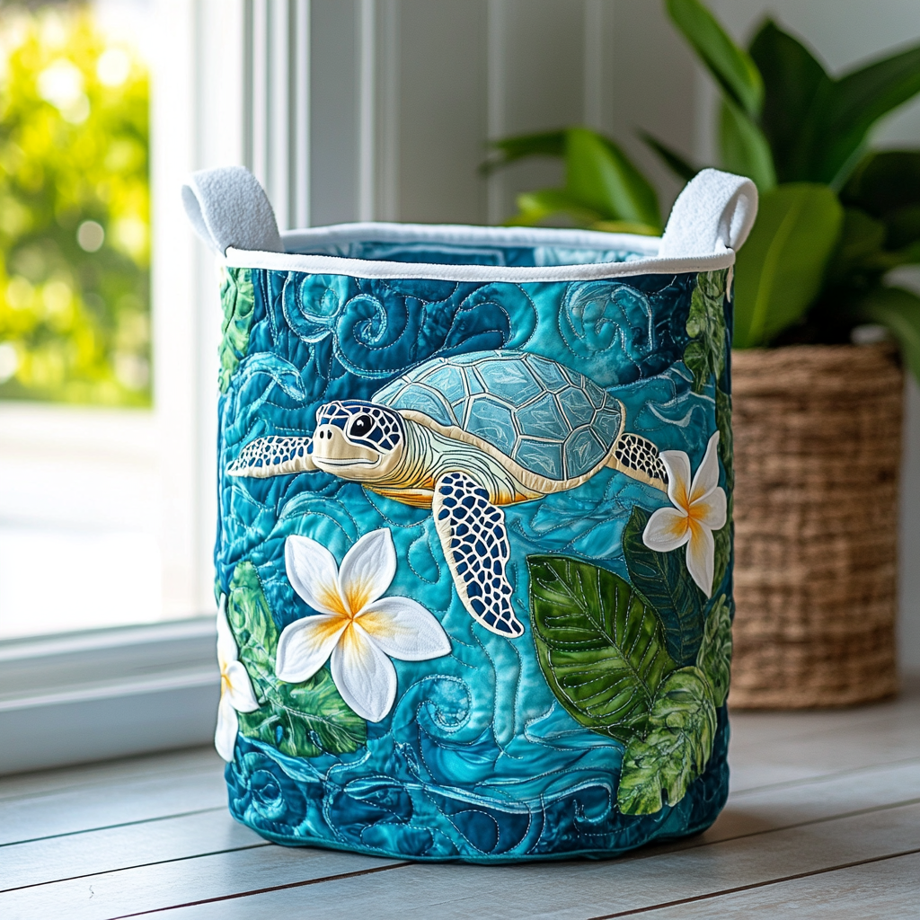 Turtle Drift Laundry Basket Laundry Gifts, Housewarming Gift Ideas, Mother's Day Gifts