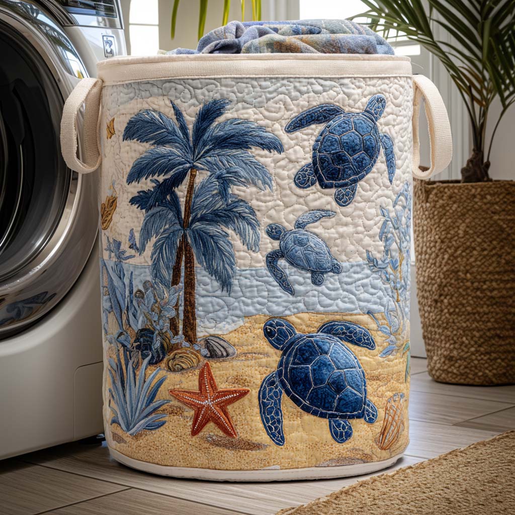 Turtle Tides Laundry Basket Laundry Gifts, Housewarming Gift Ideas, Mother's Day Gifts