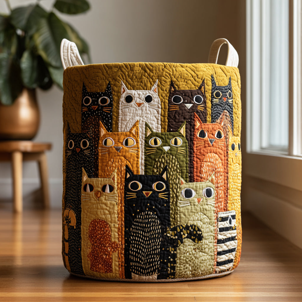 Twilight Cats Laundry Basket Laundry Gifts, Housewarming Gift Ideas, Mother's Day Gifts