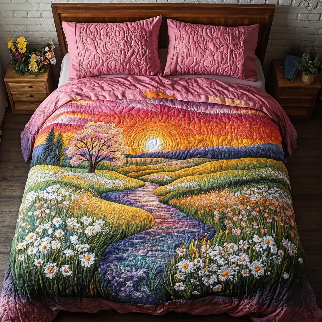 Twilight Peaks Quilted Bedding Set Bedspread Set Thanksgiving Gift