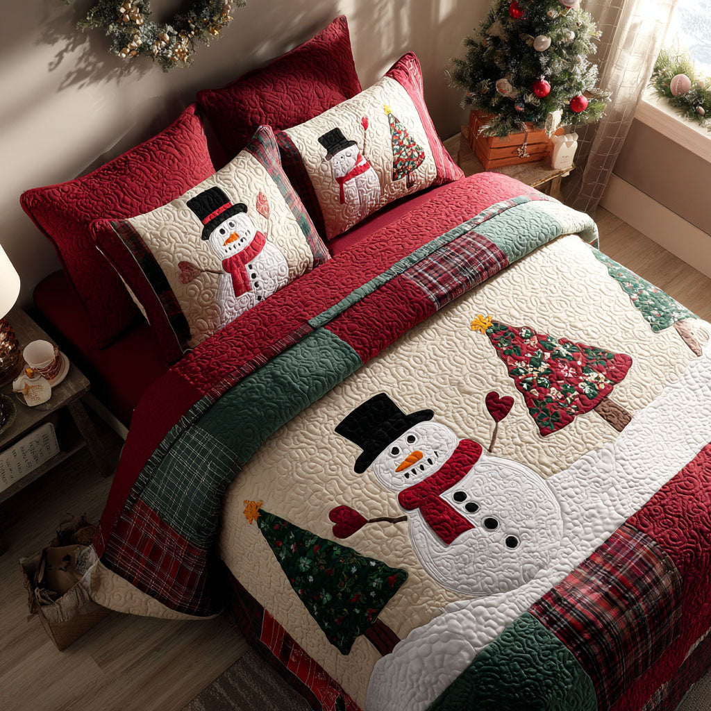 Twinkle Frost 3-Piece Quilted Bedding Set Bedspread Set Mothers Day Gift
