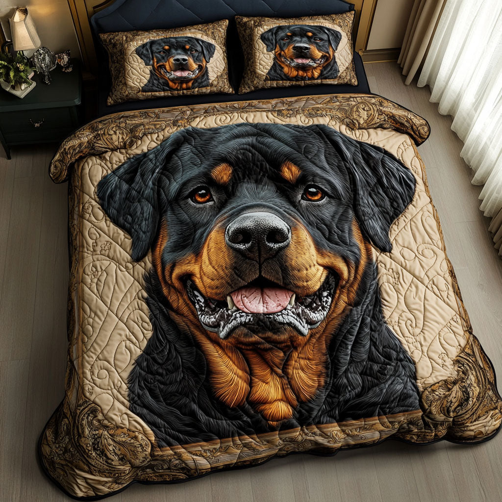 Warm Smile Quilted Bedding Set Lightweight Quilt Set Thanksgiving Gift