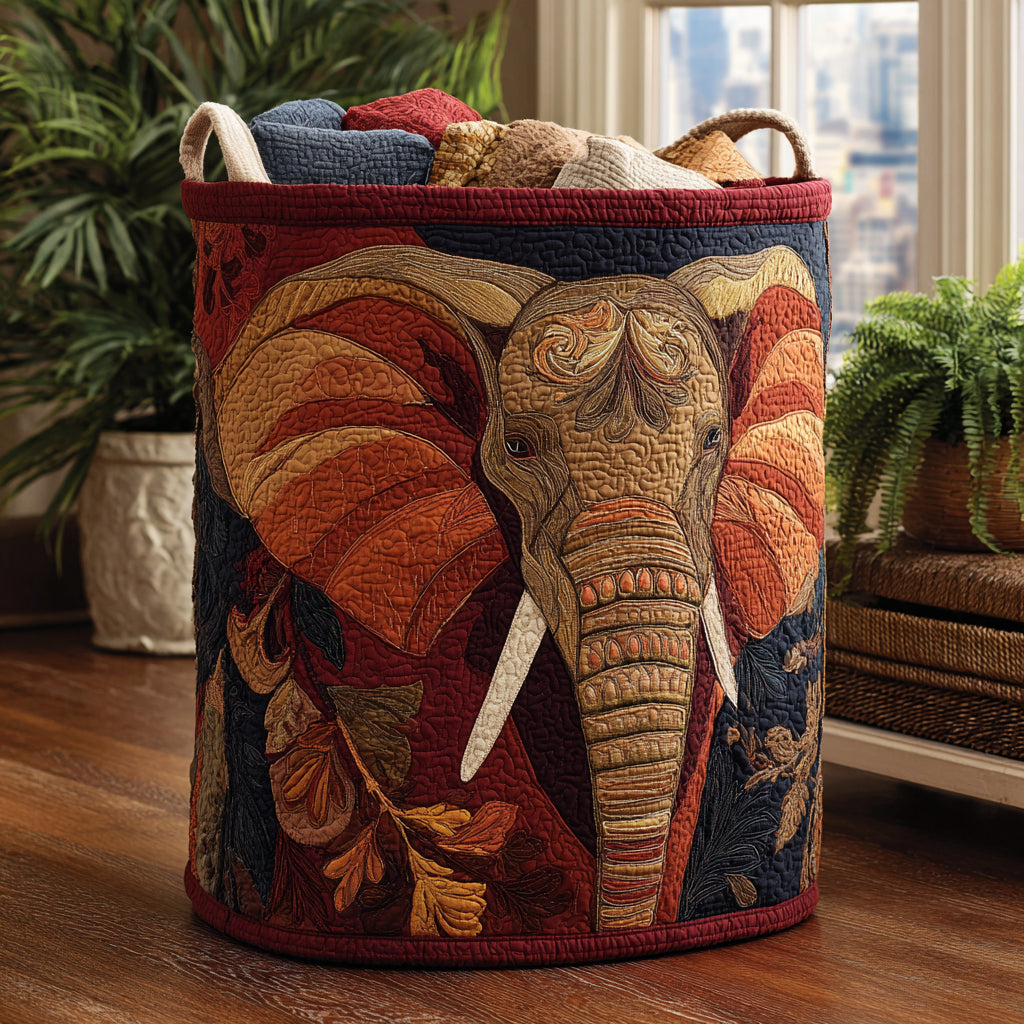 Wild Elephant Laundry Basket Laundry Gifts, Housewarming Gift Ideas, Mother's Day Gifts