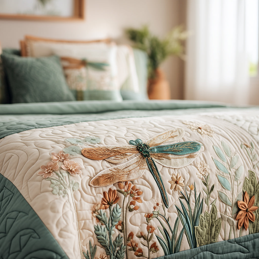 Winged Delight 3-Piece Quilted Bedding Set Quilted Bedspread New Home Gift