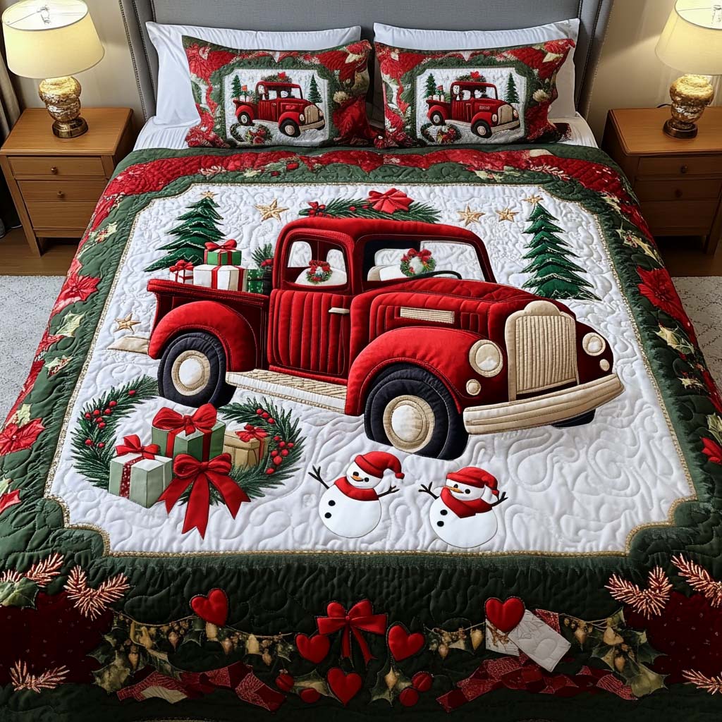 Winter Delivery 3-Piece Quilted Bedding Set Bedspread Set Mothers Day Gift